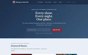 bluegrass-nashville website